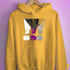 Demisexual Pride Grunge Exclamation Points Hoodie - Mustard
